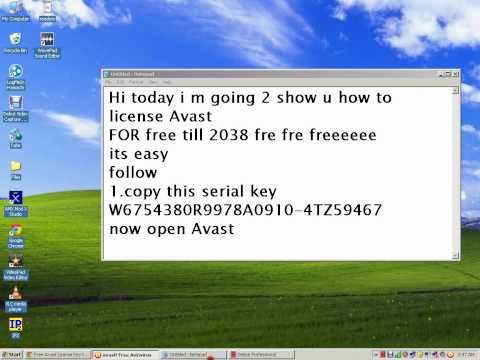 Avast 7 Free Antivirus + Serial Key (2038)